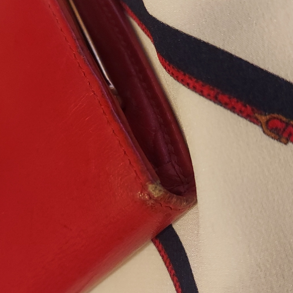 Gorgeous Gucci wallet red horseshoe, vintage mid 80's ♥ - Picture 9 of 14
